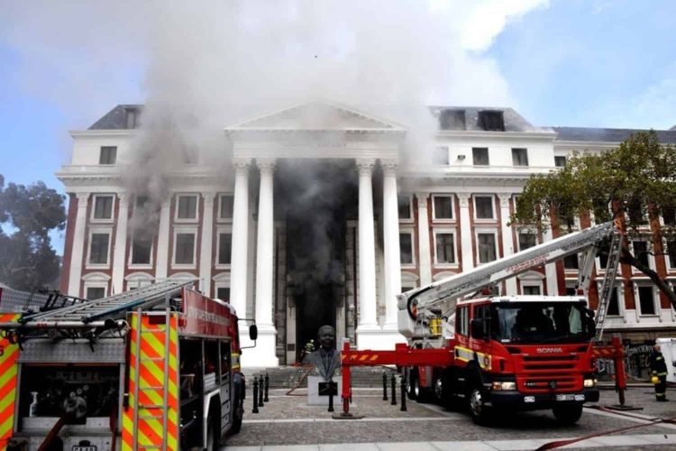 Parliament fire suspect arrested with housebreaking and arson charges
