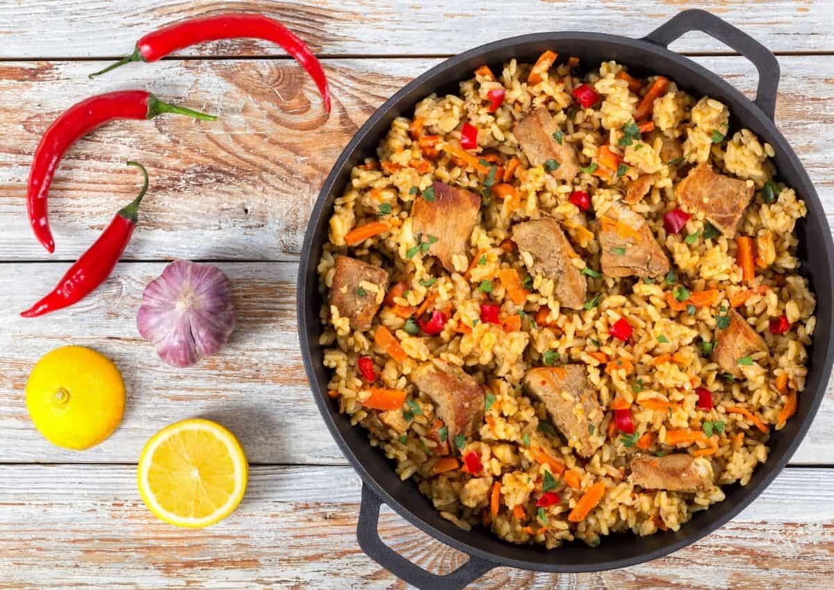 Fried Mince & Rice with Mrs Balls Chutney-image
