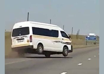 [WATCH]: Man thrown from taxi during horrible N12 crash