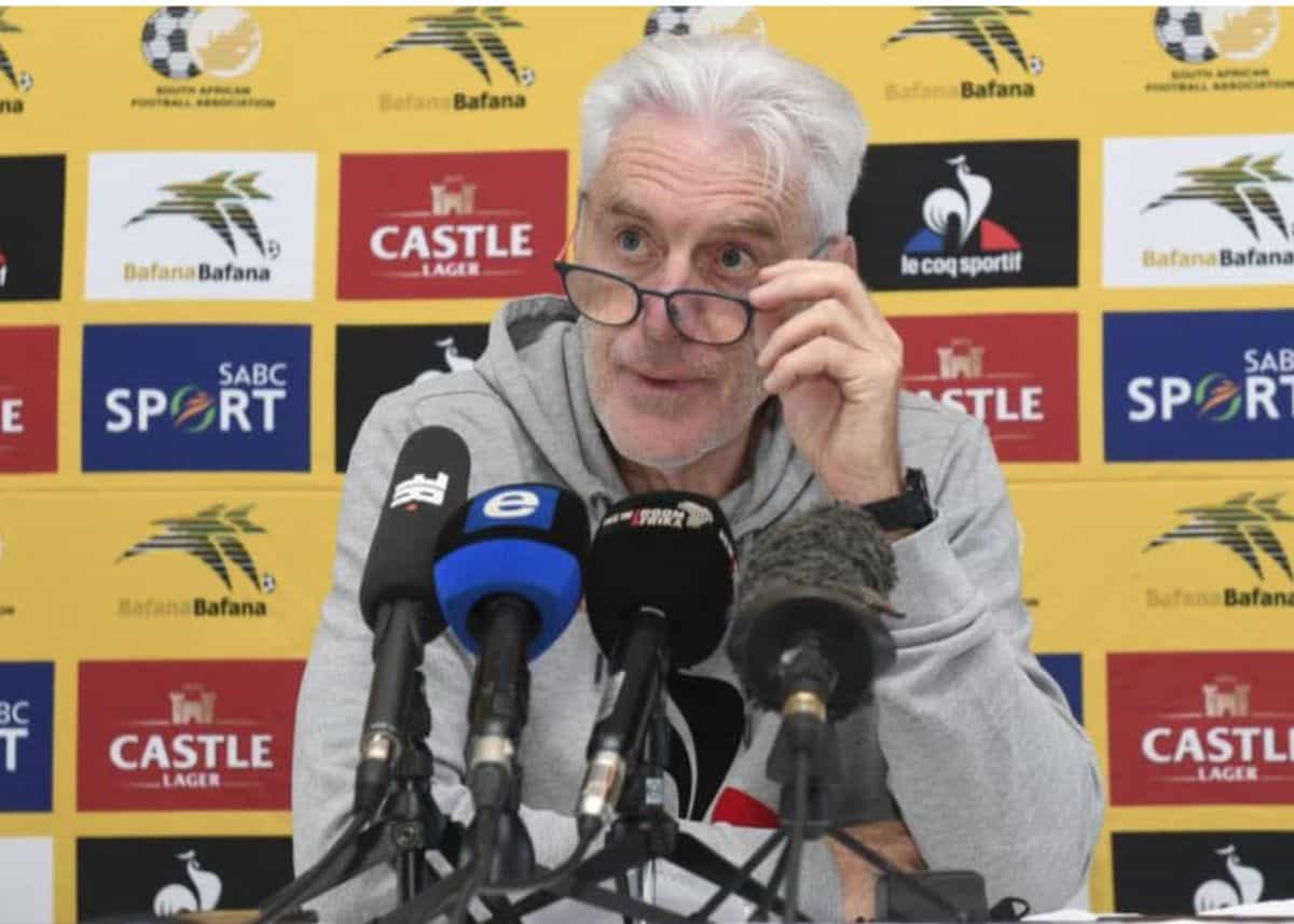 Bafana Bafana coach Hugo Broos