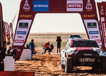 Toyota Gazoo racing at the Dakar 2023