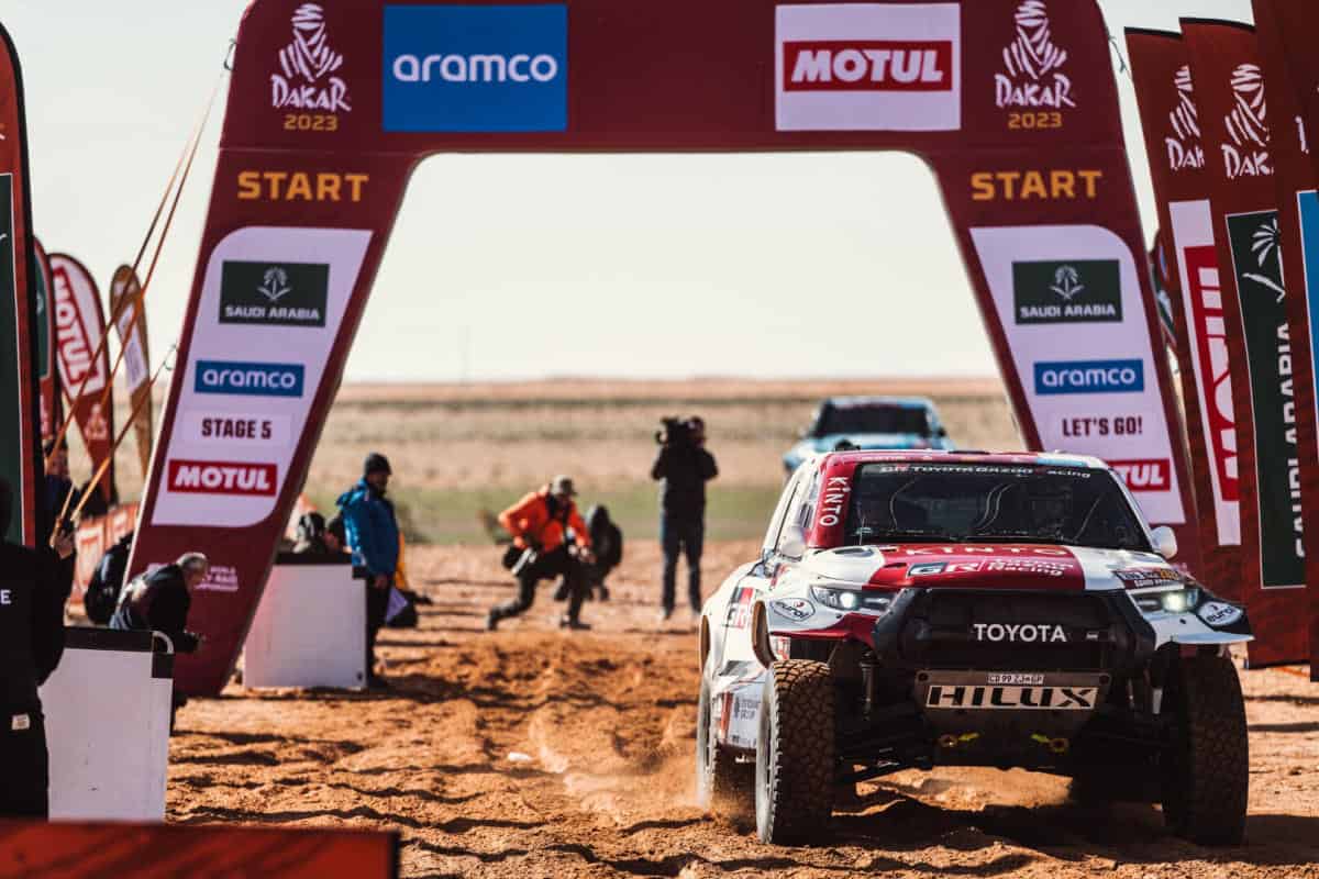 Toyota Gazoo racing at the Dakar 2023