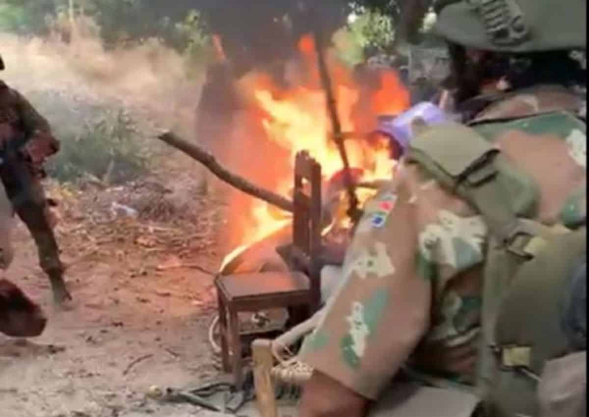 Probe Underway After Video Shows Troops Burning Bodies   9dca44eb Sandf In Mozambique Image  