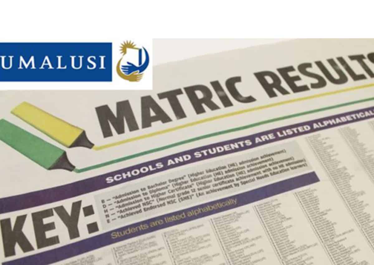 Umalui confirms that matric results will be released on Thursday